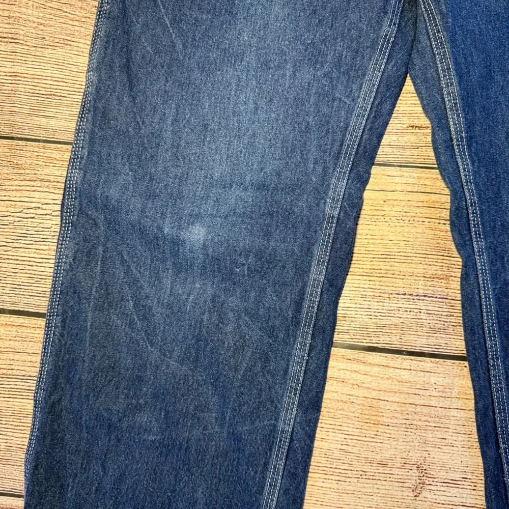 Vtg Carhartt USA Made Baggy Jeans Dungaree Fit Denim Mens 31x33 Carpenter‎ 90s - Picture 5 of 13